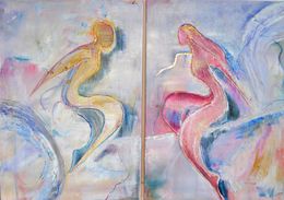 Gemälde, Reflected in You (Diptych), D'Andra Buchanan