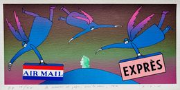 Print, Air Mail / Exprès, Jean-Michel Folon