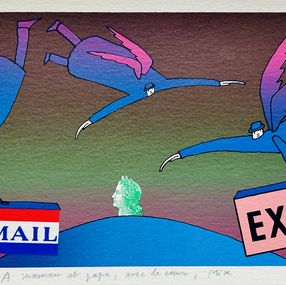 Print, Air Mail / Exprès, Jean-Michel Folon