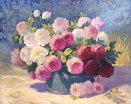 Peinture, Roses in Morning Light, Kamo Atoyan
