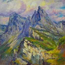 Painting, Dolomite Alps, Serhii Cherniakovskyi