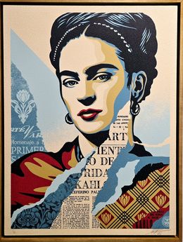 Peinture, The Woman Who Defeated Pain (Frida Khalo), Shepard Fairey (Obey)