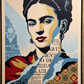 Painting, The Woman Who Defeated Pain (Frida Khalo), Shepard Fairey (Obey)