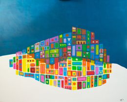 Peinture, A city, Marc Laffolay
