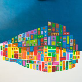 Painting, A city, Marc Laffolay