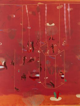 Gemälde, Dans les miroirs se reflète la lune #2, Hélène Duclos