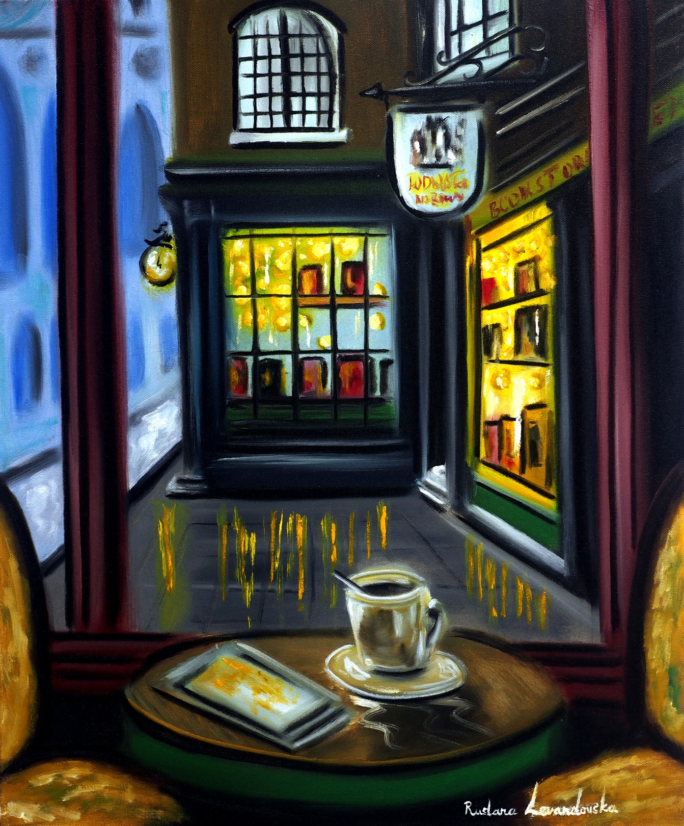 Ruslana Levandovska, Coffee and a Bookstore Ruslana Levandovska, Coffee and a Bookstore