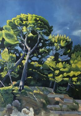 Gemälde, Soir d'été, Méditérranée, Sophie Roy