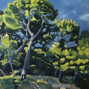 Gemälde, Soir d'été, Méditérranée, Sophie Roy