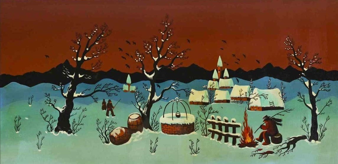 Djuro Jacovic, Winter Landscape Djuro Jacovic, Winter Landscape