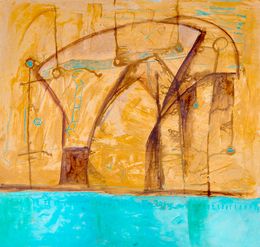 Peinture, Sobre una laguna, Francisco Muñoz Tejeida