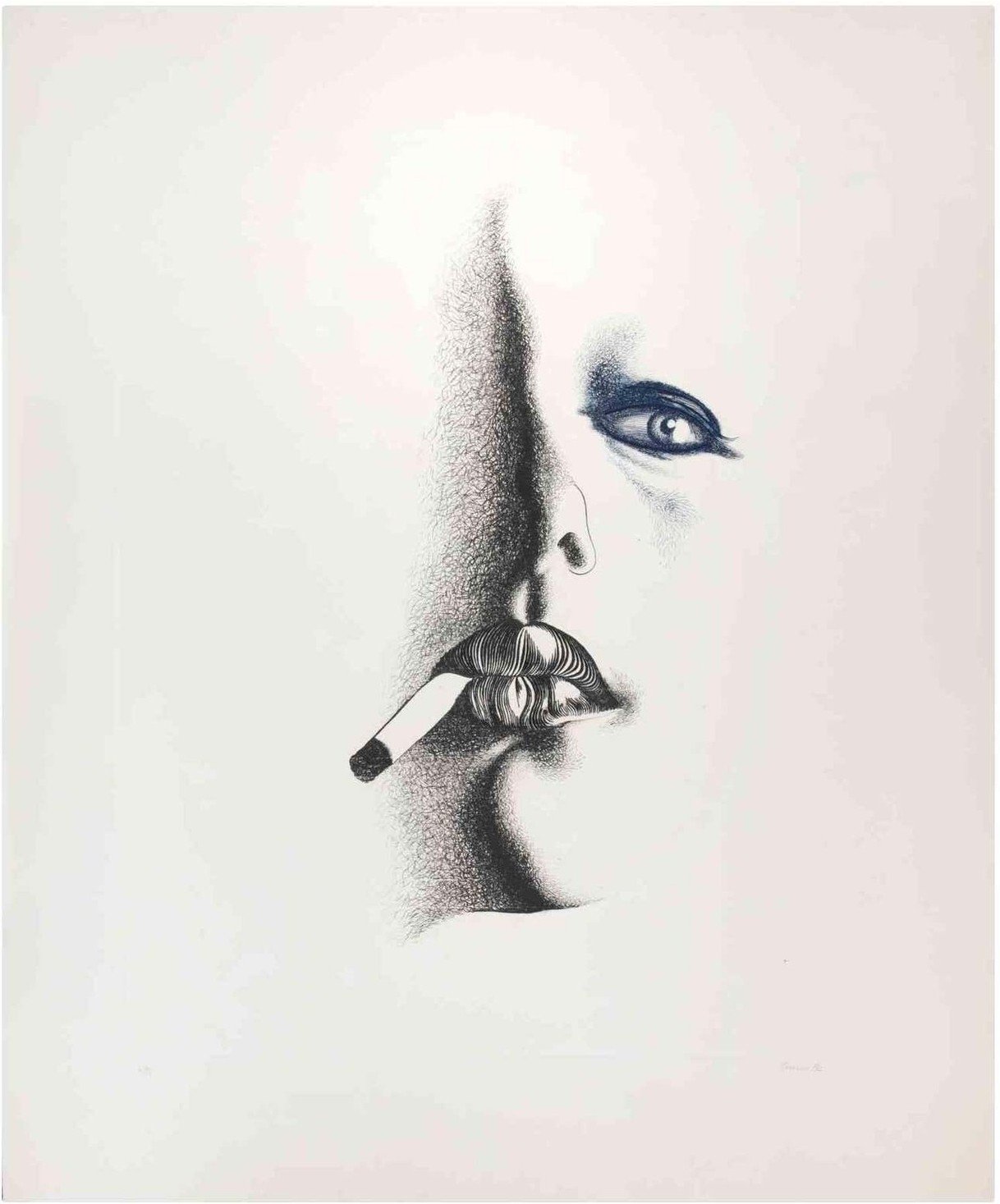 Giacomo Porzano, Smoker in White Giacomo Porzano, Smoker in White