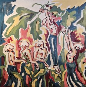 Peinture, Aux jardins suspendus, Claire Bonnet-Masimbert