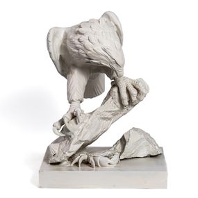 Sculpture, White tailed sea eagle and Scottish crab, Barry Davies