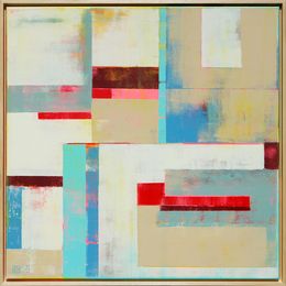 Gemälde, Untitled Red & Sand, Ronald Hunter