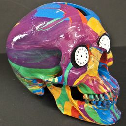 Sculpture, The Hours Spin Skull, Damien Hirst
