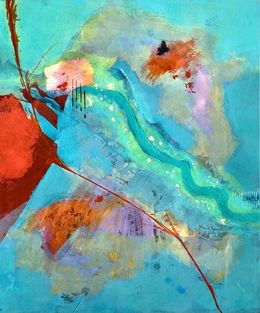 Peinture, Les lignes du Temps 4, Anne-Marie Mary