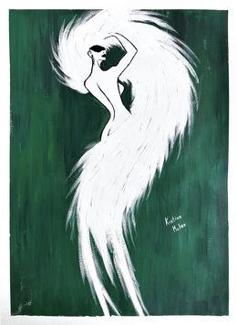 Painting, Feathered Diva, Kristina Mallen