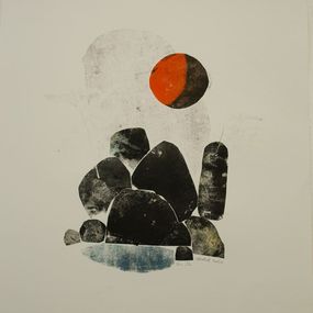 Print, Une ïle, Monotype, Véronique Duflot