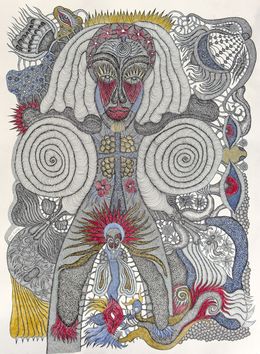 Fine Art Drawings, Les yeux ouverts, Evelyne Postic