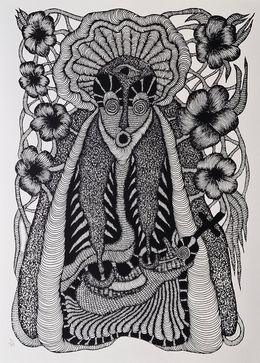 Print, Vierge Noire, Evelyne Postic