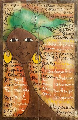 Peinture, Senegalese Woman, Moussa Sakho