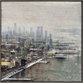 Gemälde, Invierno en el Río Hudson, Alejandro Quincoces