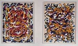 Painting, Smashed 5 Diptyque, Thomas Jeunet