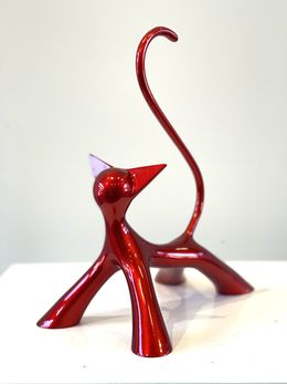 Sculpture, Petit chat d'arrêt, Lolek