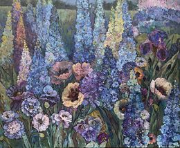 Painting, Blue evening, Nadezda Stupina