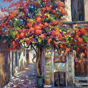 Pittura, Flowered tree, Evgeny Chernyakovsky