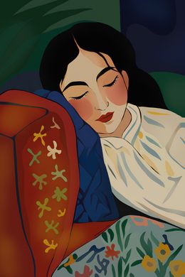 Print, While reading, Nina Tsorieva