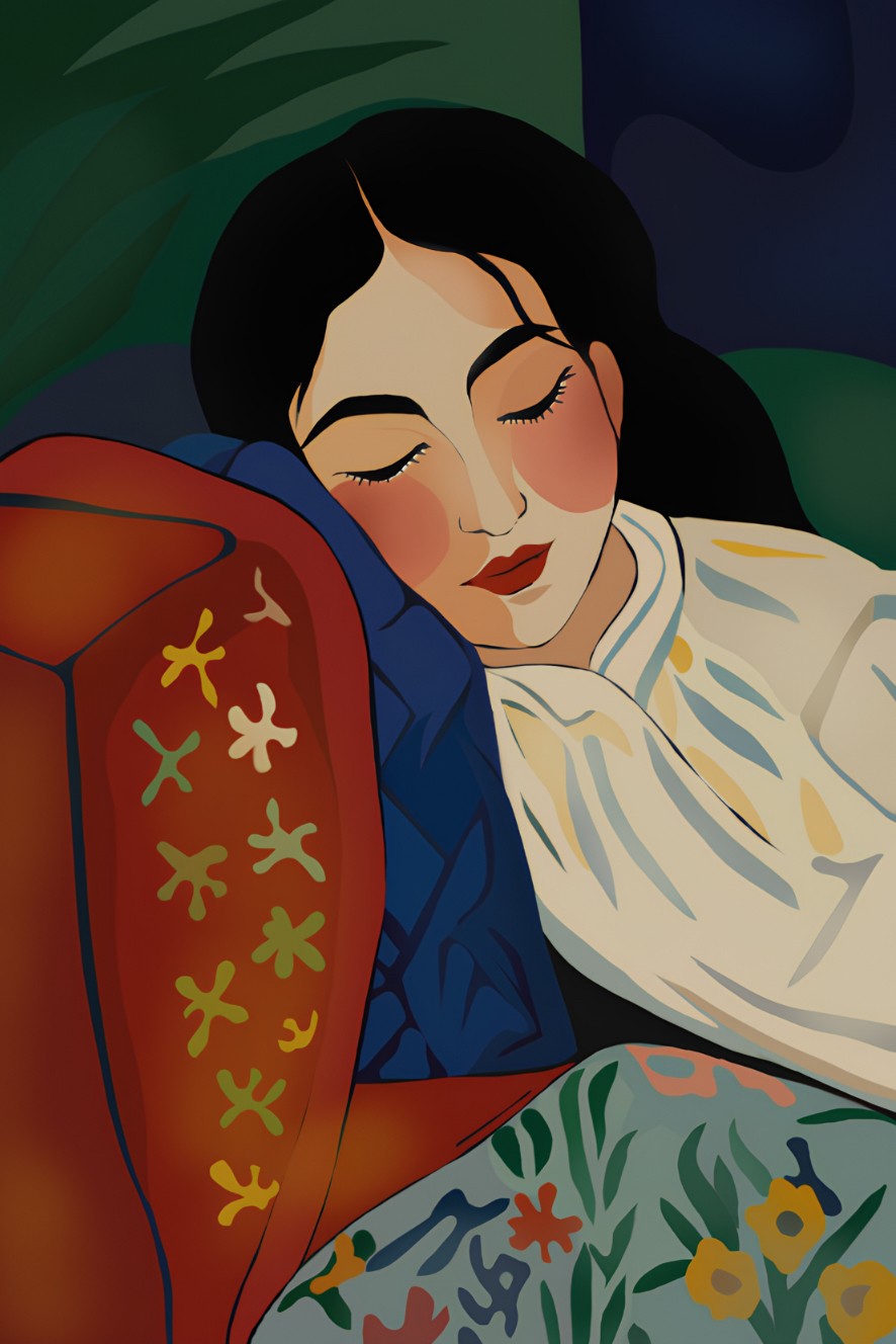 Nina Tsorieva, While reading Nina Tsorieva, While reading