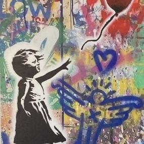 Print, La fille au ballon Street art, Brain Roy