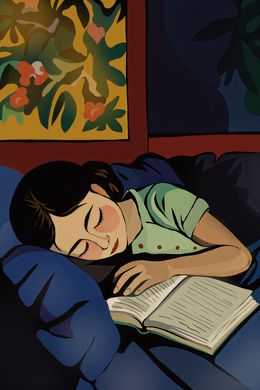 Print, While reading, Nina Tsorieva