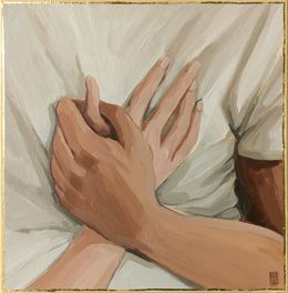 Gemälde, Hold my hand, Moments series, Olha Vlasova