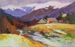 Peinture, Mountain house, Serhii Cherniakovskyi