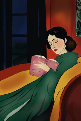 Print, While reading, Nina Tsorieva