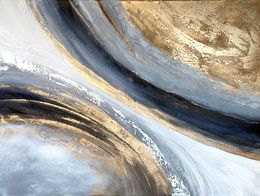 Peinture, Golden Waves of Infinity, Tatiana Malinovscaia