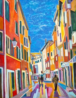 Gemälde, Mediterranean Street / Rovinj, Alexandra Djokic