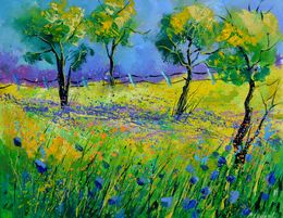 Peinture, Orchard in spring, Pol Ledent