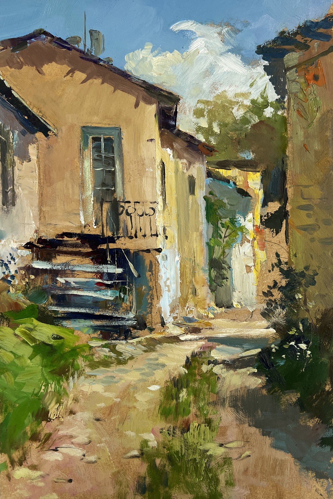 Suprunchuk Yuriy, City summer courtyard Suprunchuk Yuriy, City summer courtyard