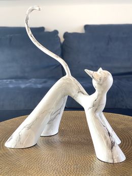 Sculpture, Maître chat, Lolek