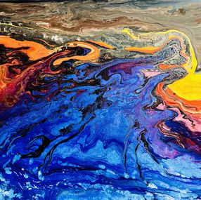 Gemälde, Eruption of Colour, Monica Tangen
