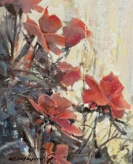 Peinture, Roses, Manuel Mayoral