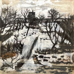 Painting, Sans titre, Raymond Humbert