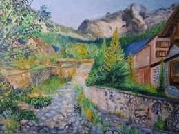 Peinture, Paisaje Naut Aran, Carlos Hugo Lezcano