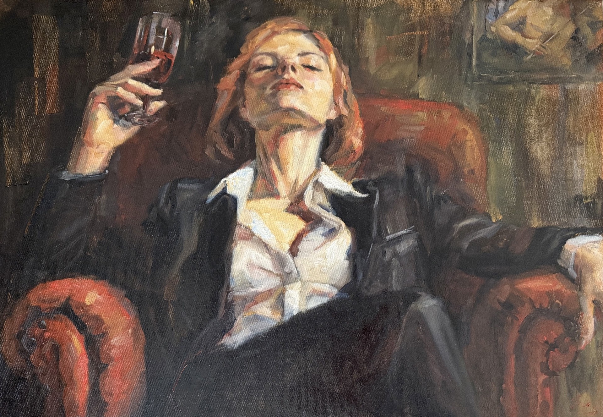 Liubou Sas, Businesswoman is resting Liubou Sas, Businesswoman is resting