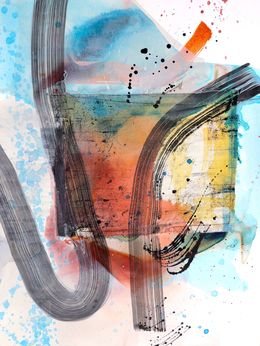 Painting, Falling Leaves 01, Poonam Choudhary