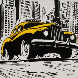 Gemälde, Taxi dans New-York, Philippe Dailler